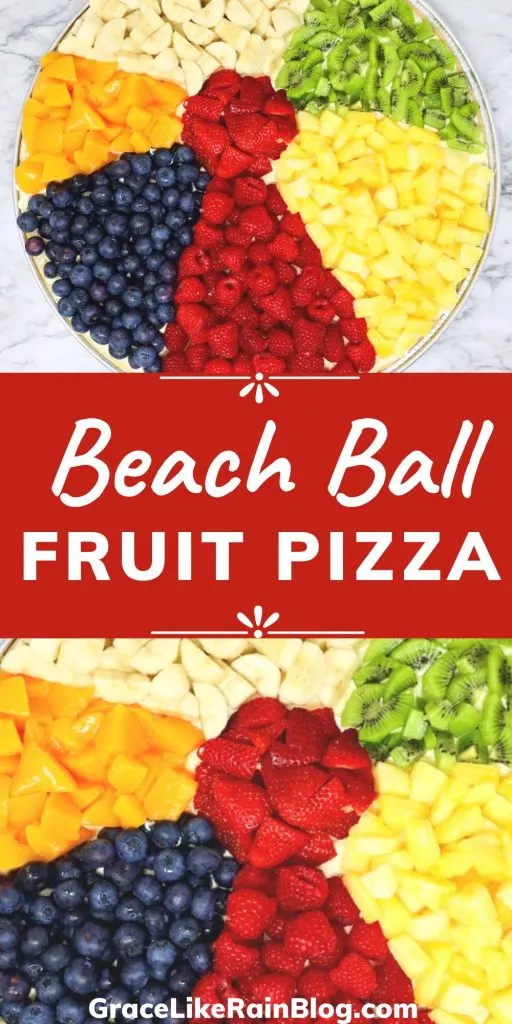 Beach ball Fruit Pizza Recipe