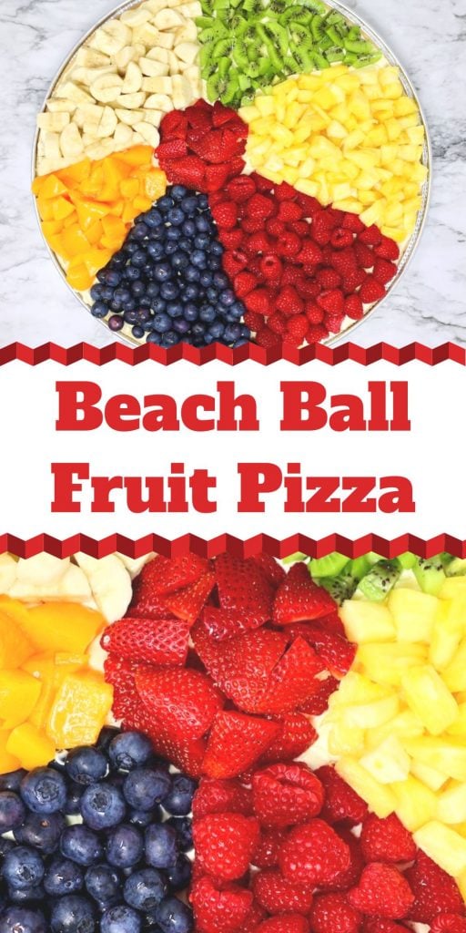 Beach Ball Fruit Pizza Recipe