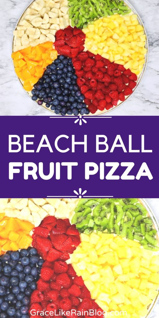 Beach ball Fruit Pizza Recipe
