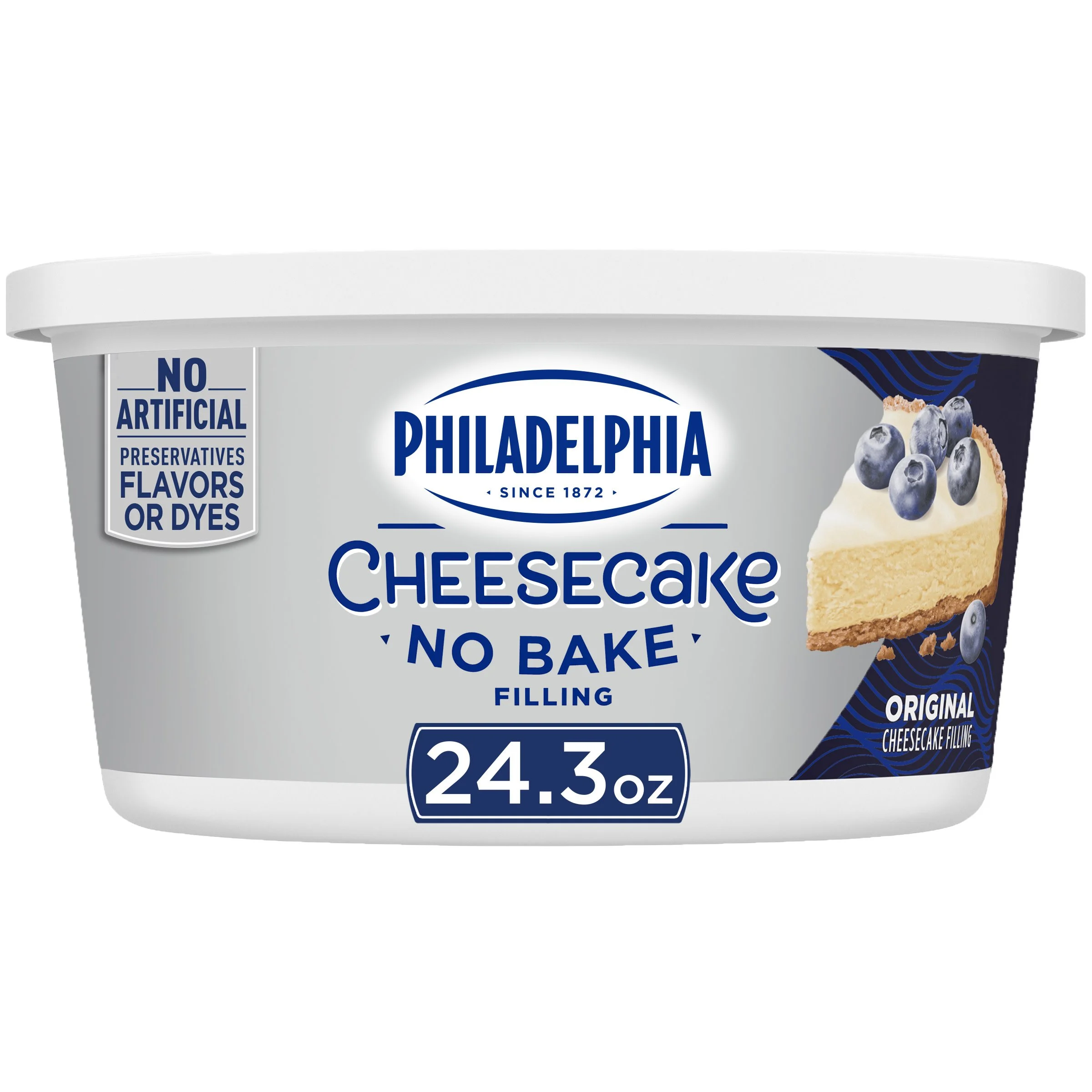 Philadelphia No Bake Original Cheesecake Filling, 24.3 oz Tub - Walmart.com