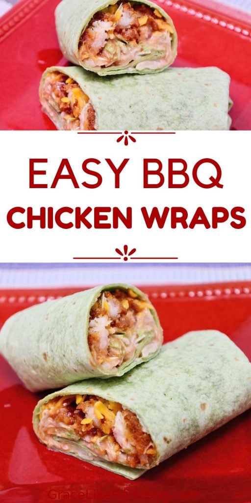 Easy BBQ Chicken Wraps