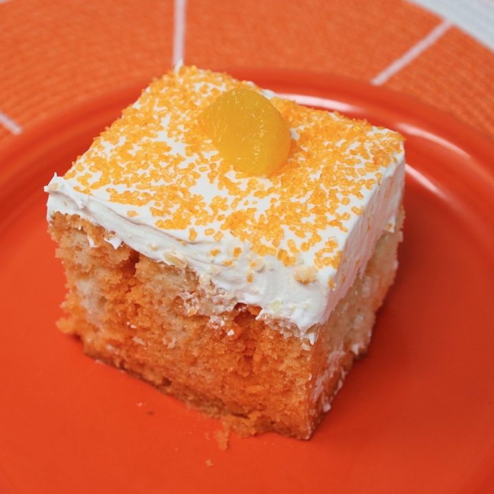 Eggless Orange Cake - Keeping the Peas