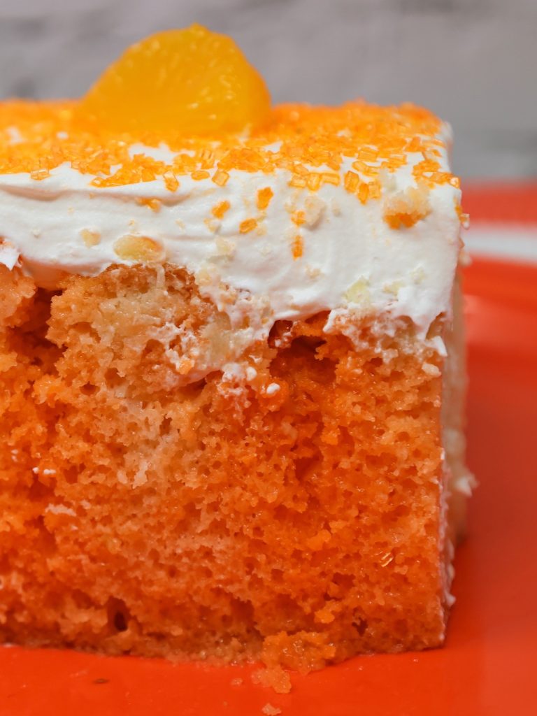 orange jello poke cake
