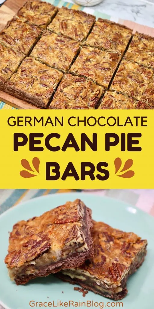 German Chocolate Pecan Pie Bars
