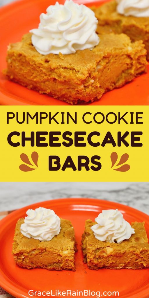 Pumpkin Cookie Cheesecake bars