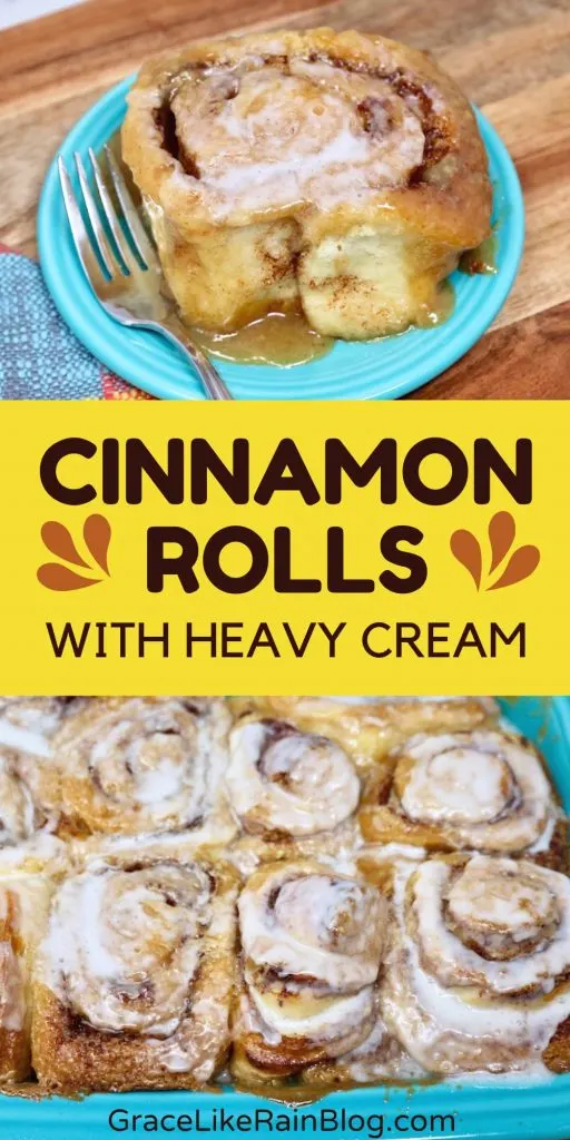 Cinnamon Rolls with Heavy Cream