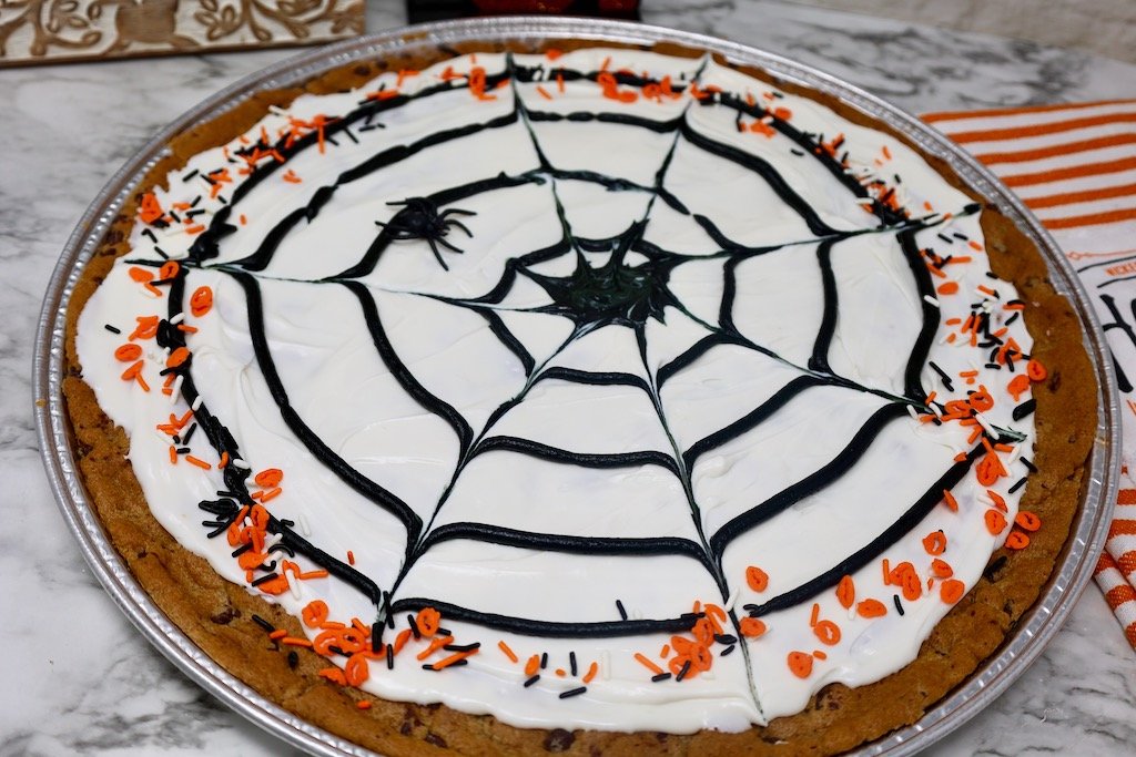 Spider Web Cookie Cake