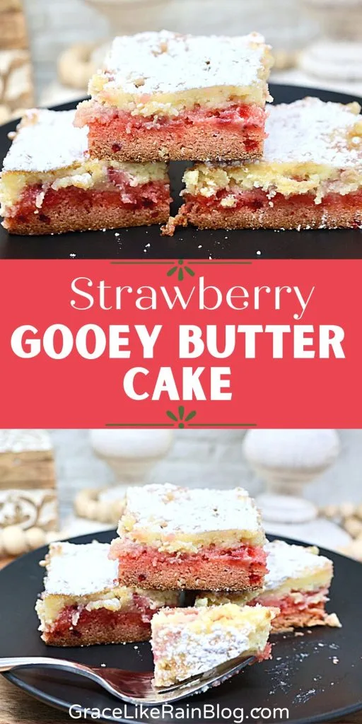 Strawberry Gooey Butter Cake