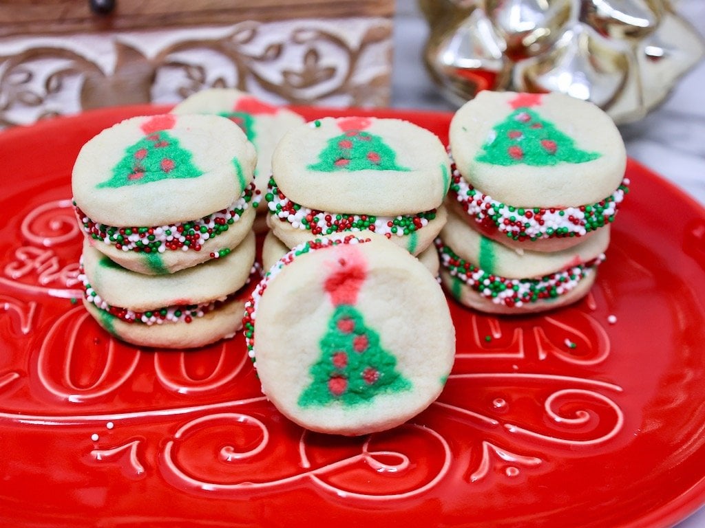 Christmas Tree Shape Sandwich Cookies Pillsbury