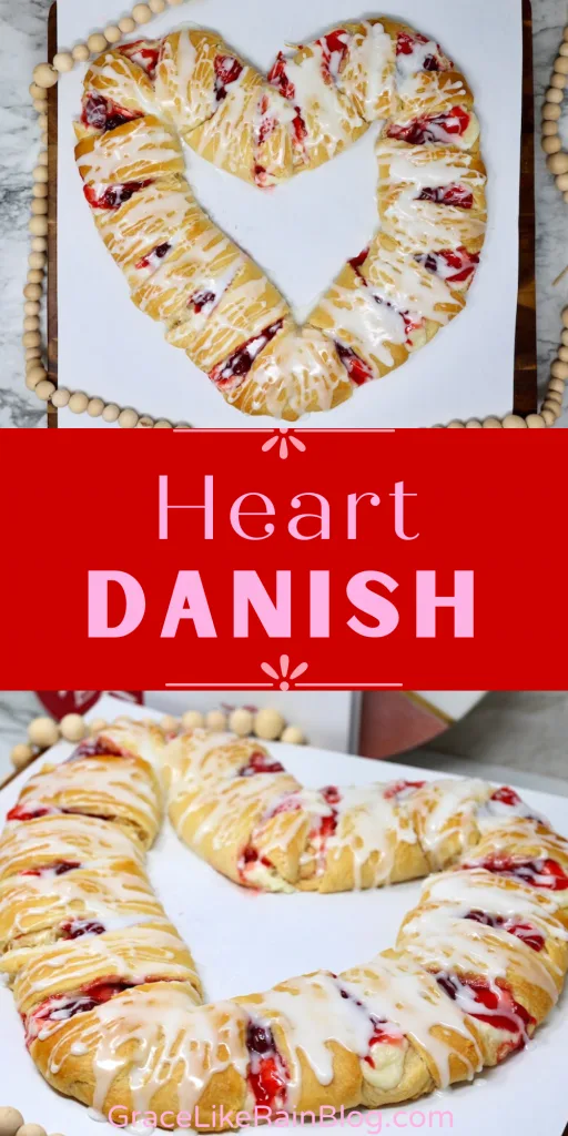 Heart Danish Recipe for valentine's Day