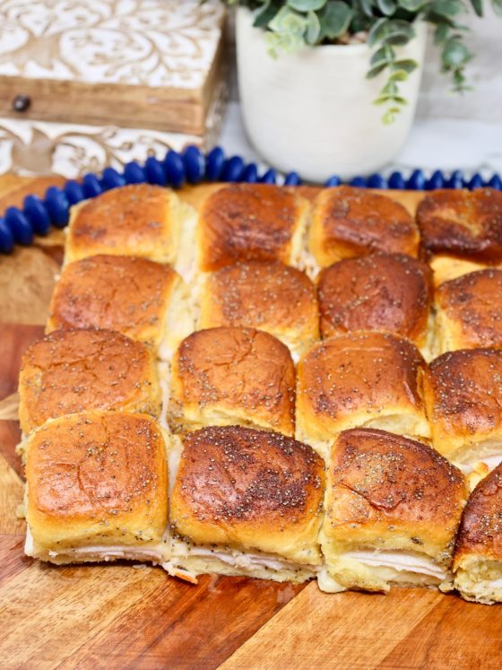 Poppyseed Sliders Easy Turkey and Cheese Sliders With Poppy Seed
