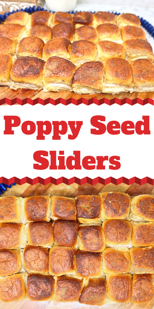 Poppy Seed Turkey and Cheese Sliders on Hawaiian Rolls