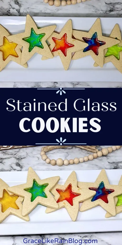 Stained Glass Window Cookies with Jolly ranchers