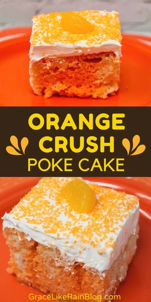 Orange Crush Jello Poke Cake
