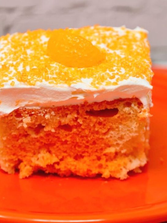 Orange Crush Poke Cake