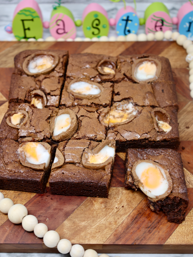 Leftover Easter Candy Brownies