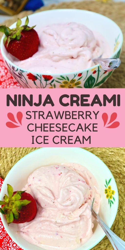 Ninja Cream Strawberry Cheesecake Ice Cream recipe
