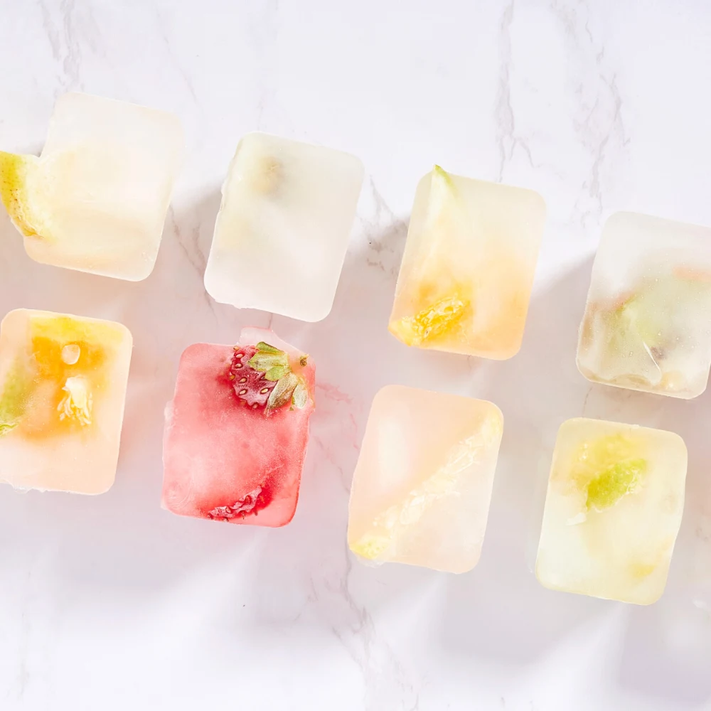 fruit flavored ice cubes