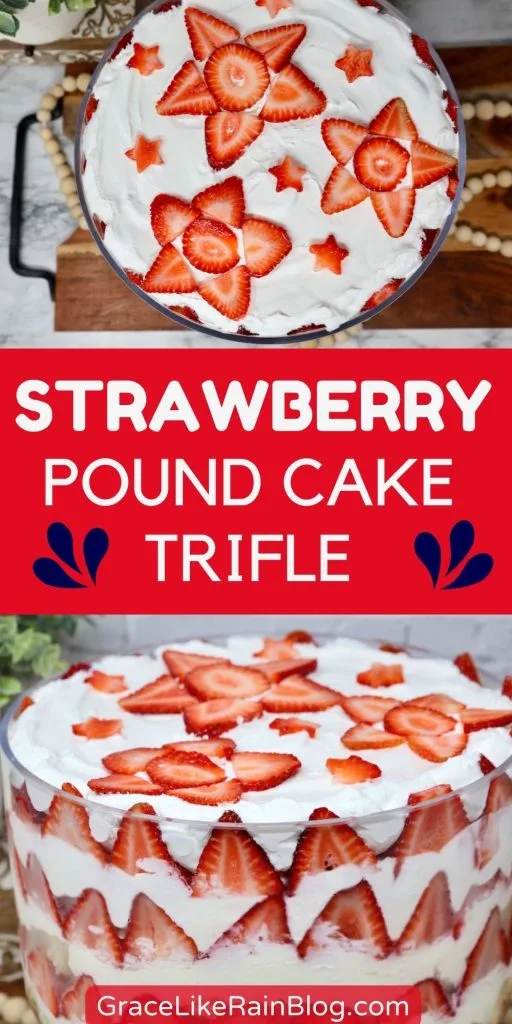 Strawberry Trifle  with pound cake Recipe