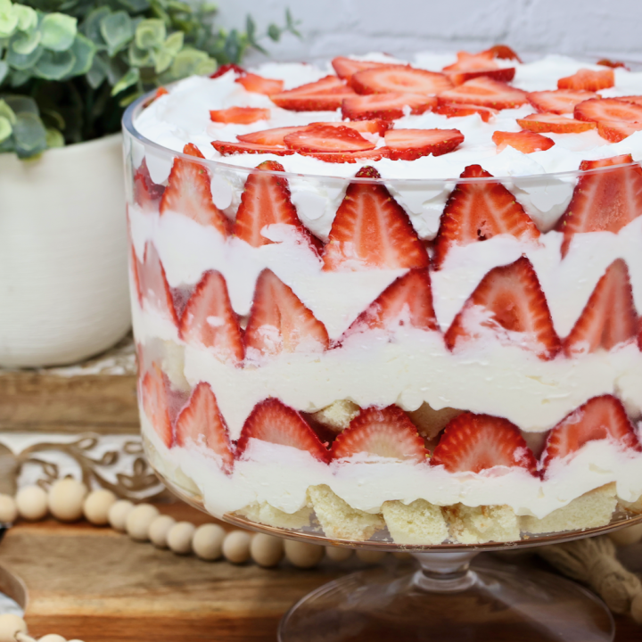 Strawberry Pound Cake Trifle