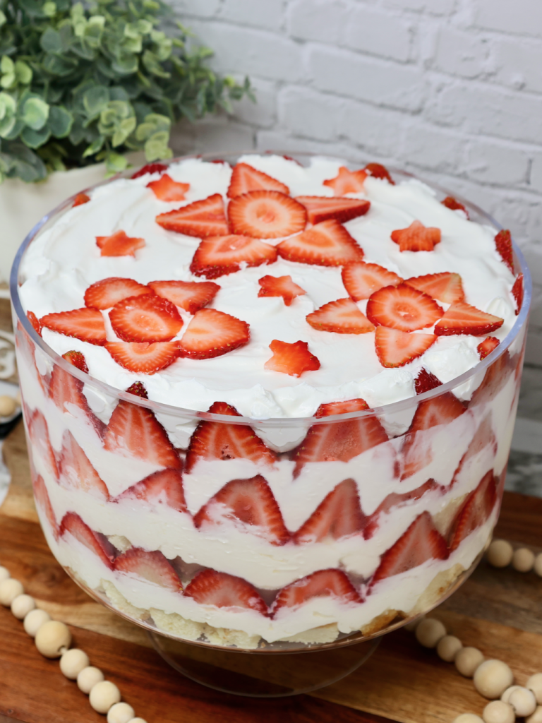 Strawberry Pound Cake Trifle recipe