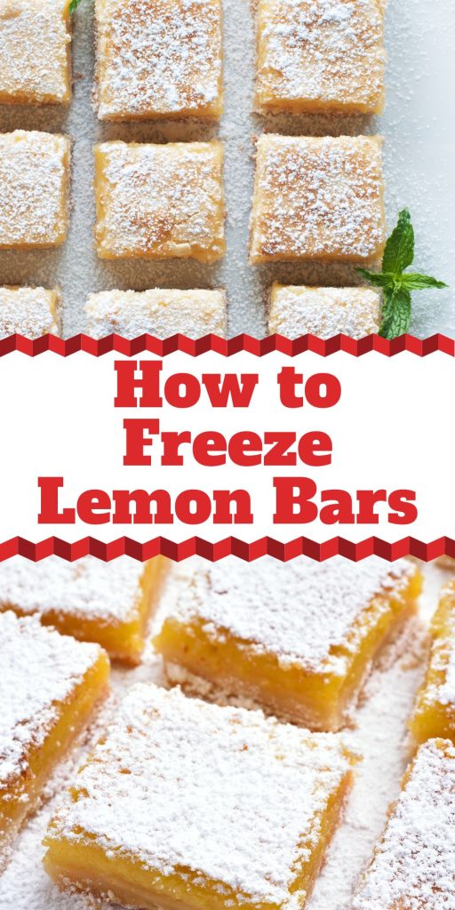 freezing lemon bars