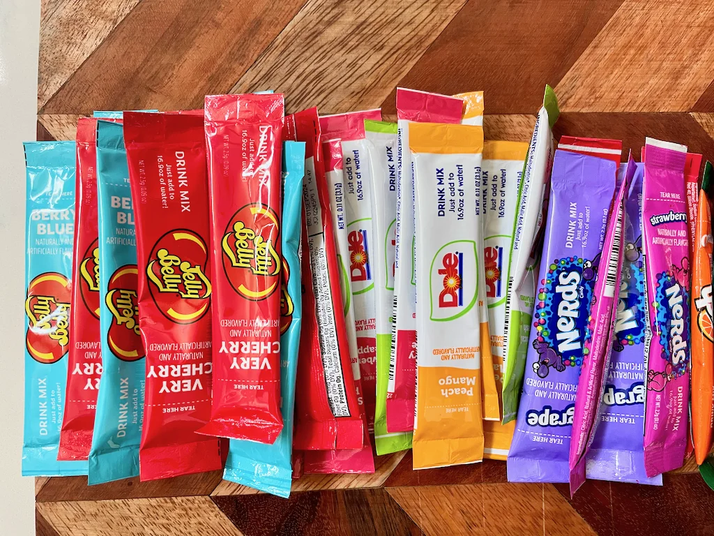 WIN FREE WATER FLAVOR PACKETS FOR A YEAR