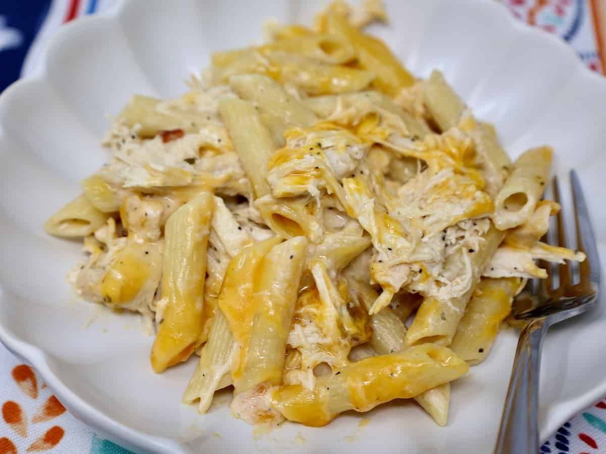 crack chicken pasta recipe in the crock pot