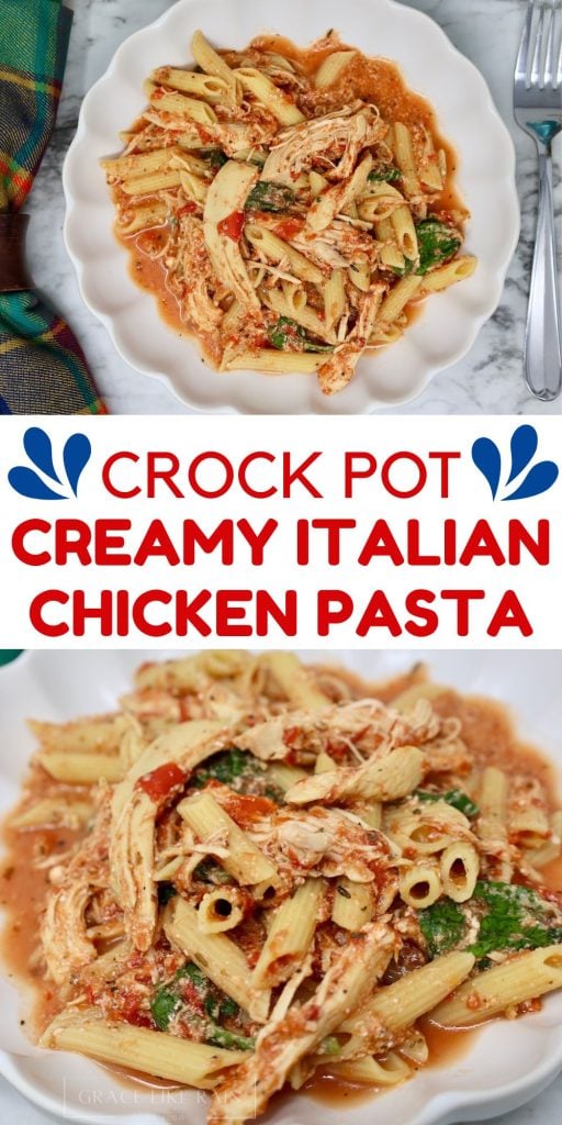 crock pot creamy italian chicken pasta recipe