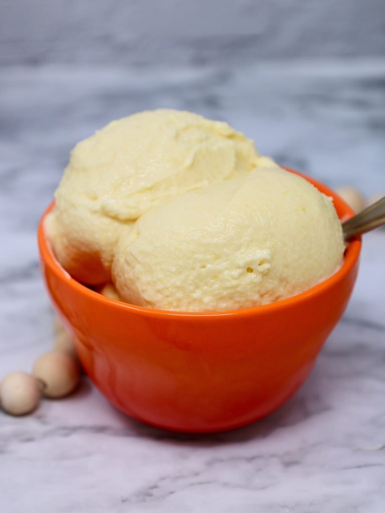 ninja creami peach ice cream recipe