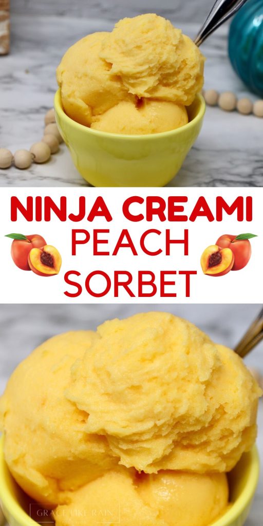 peach sorbet ninja creami recipe