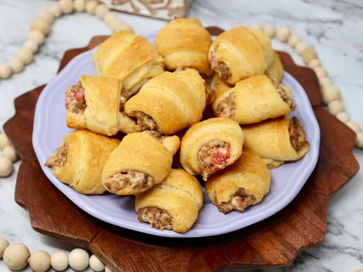 Rotel Sausage & Cream Cheese Crescents Grace Like Rain Blog Recipes