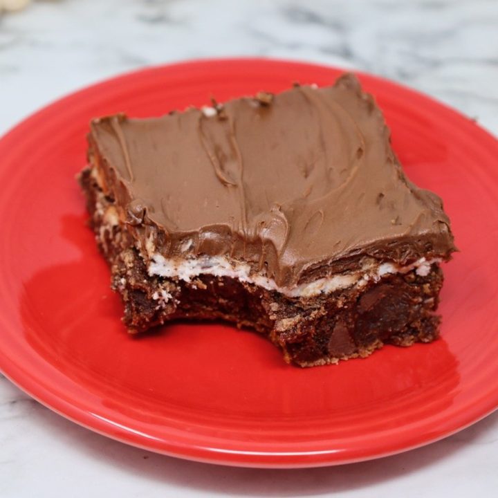 Frosted Peppermint Patty Brownies
