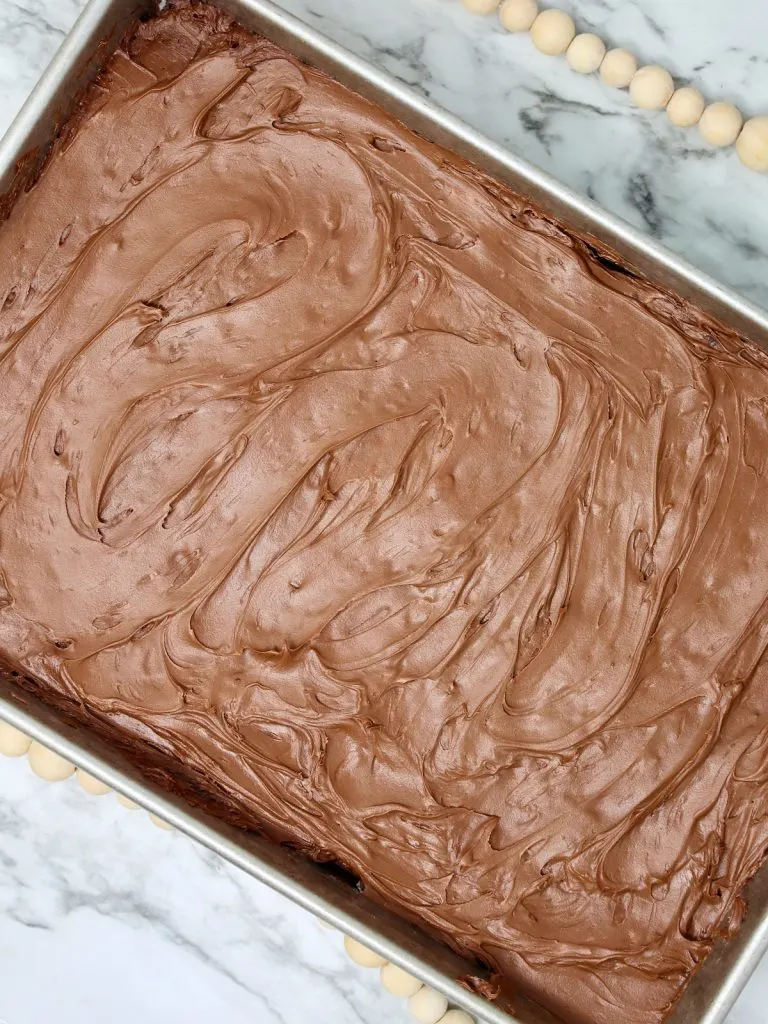 York Peppermint Patty Brownies with Chocolate Frosting