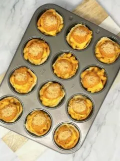 chicken mac and cheese cups