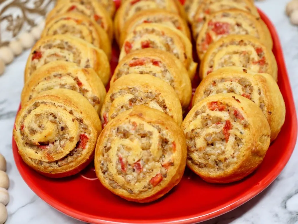 crescent pinwheels with sausage and cream cheese