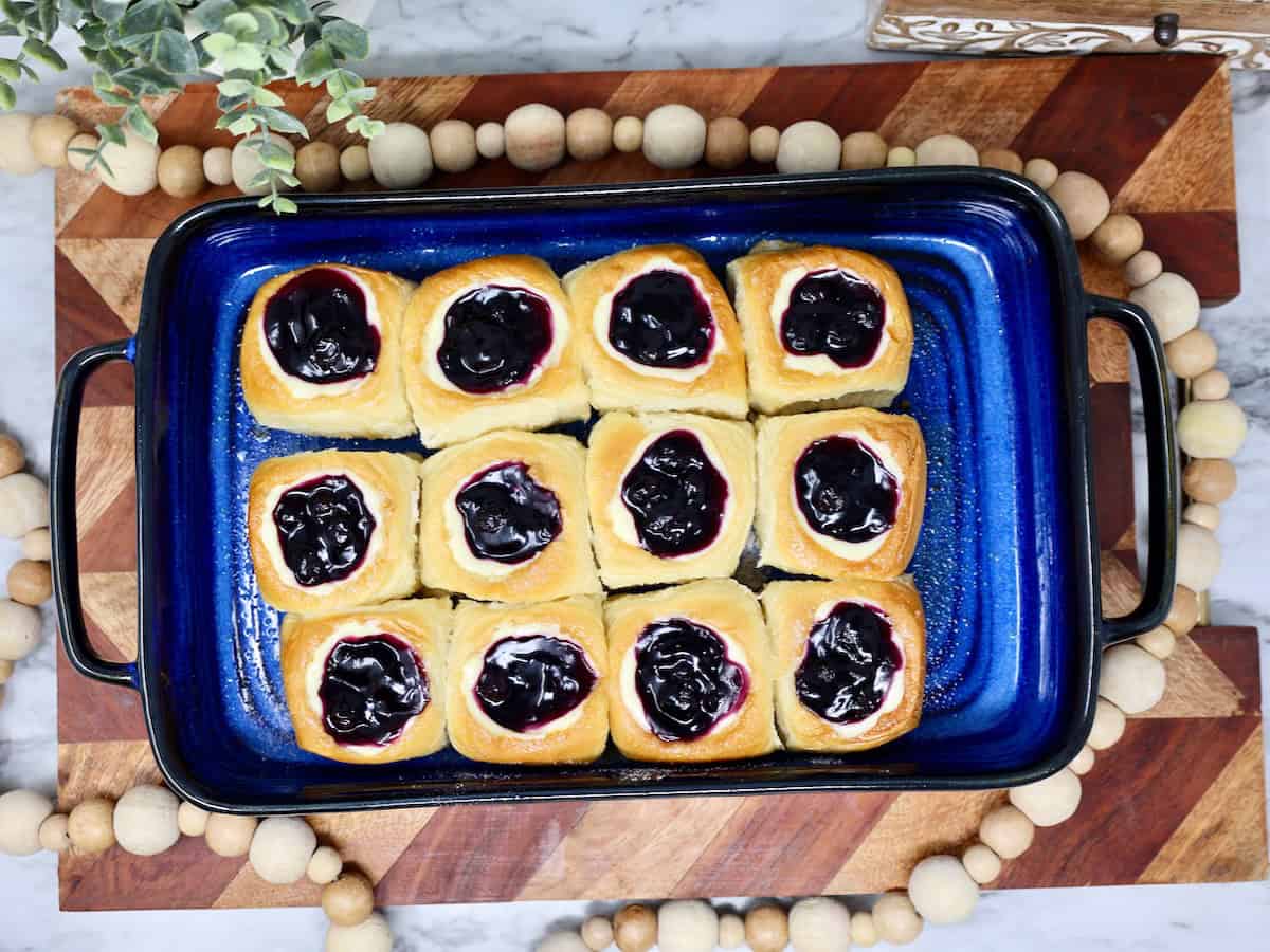 lemon blueberry danish with hawaiian rolls