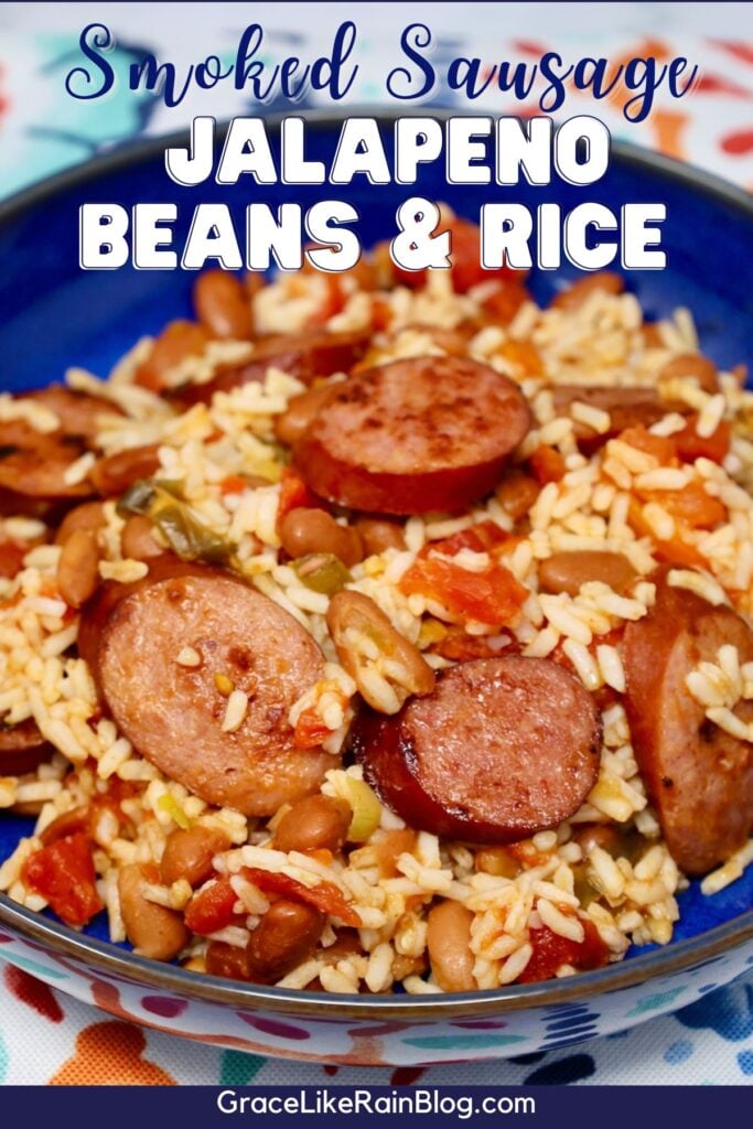 jalapeno beans and rice with smoked sausage