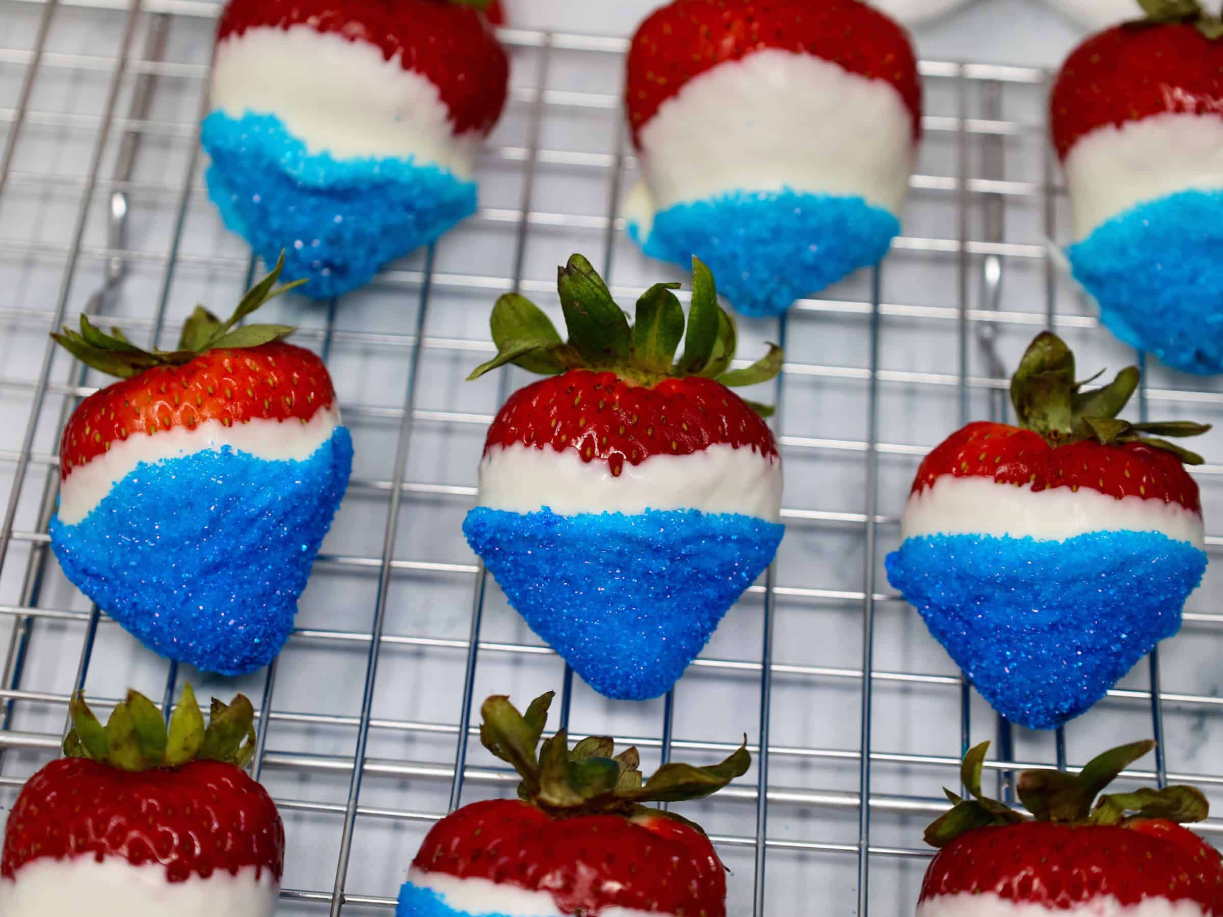 red white blue strawberries featured image