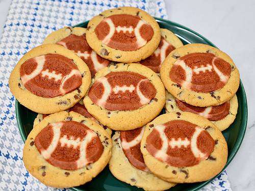 chocolate fsu football helmet cookies Football Double Decker Cookies