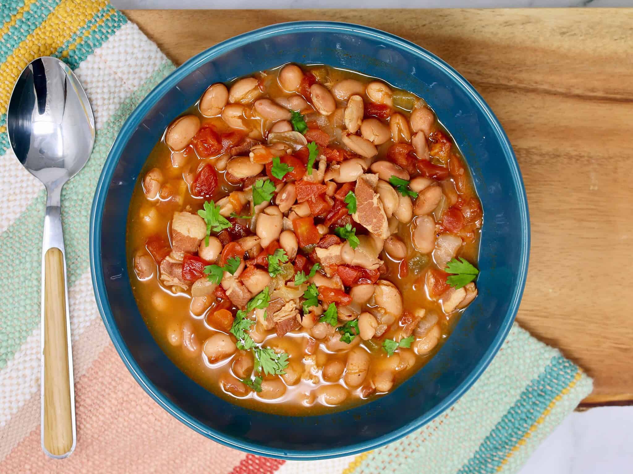 Mexican Pinto Beans with bacon