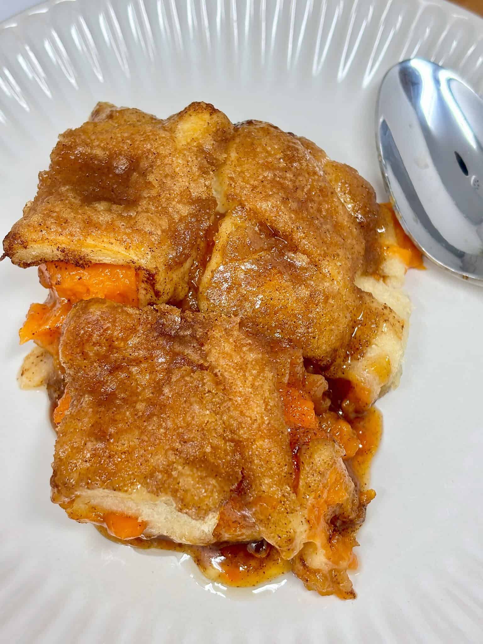 a serving of sweet potato dumplings