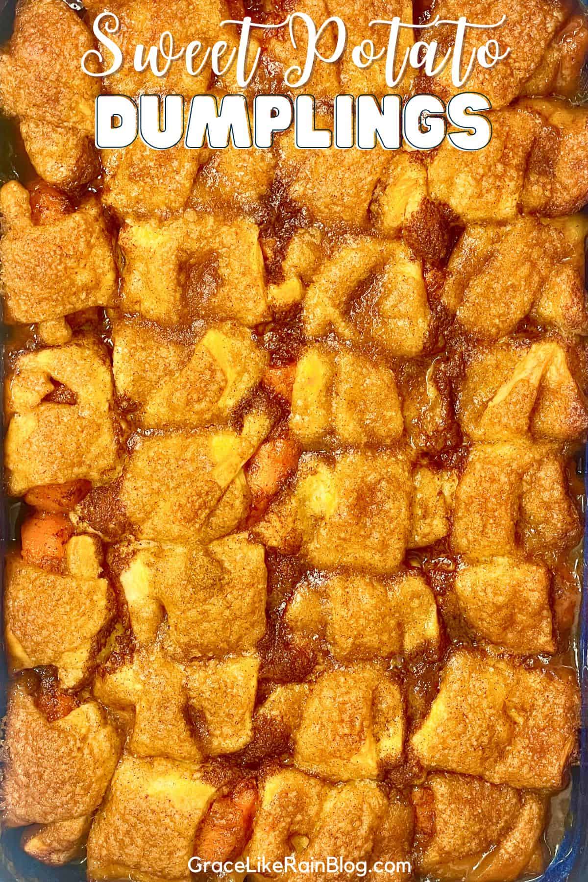 sweet potato crescent dumplings