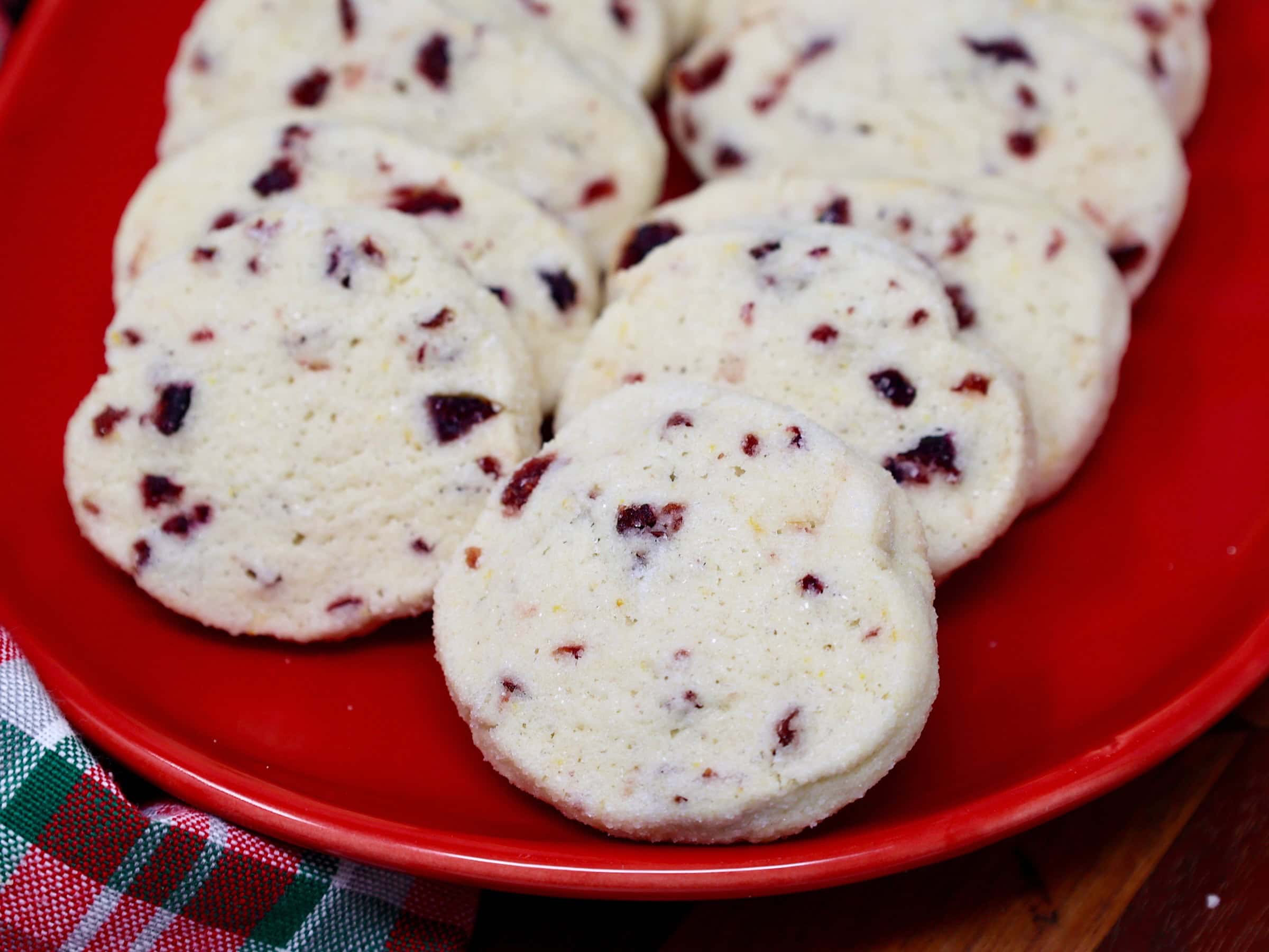 orange cranberry shortbreads