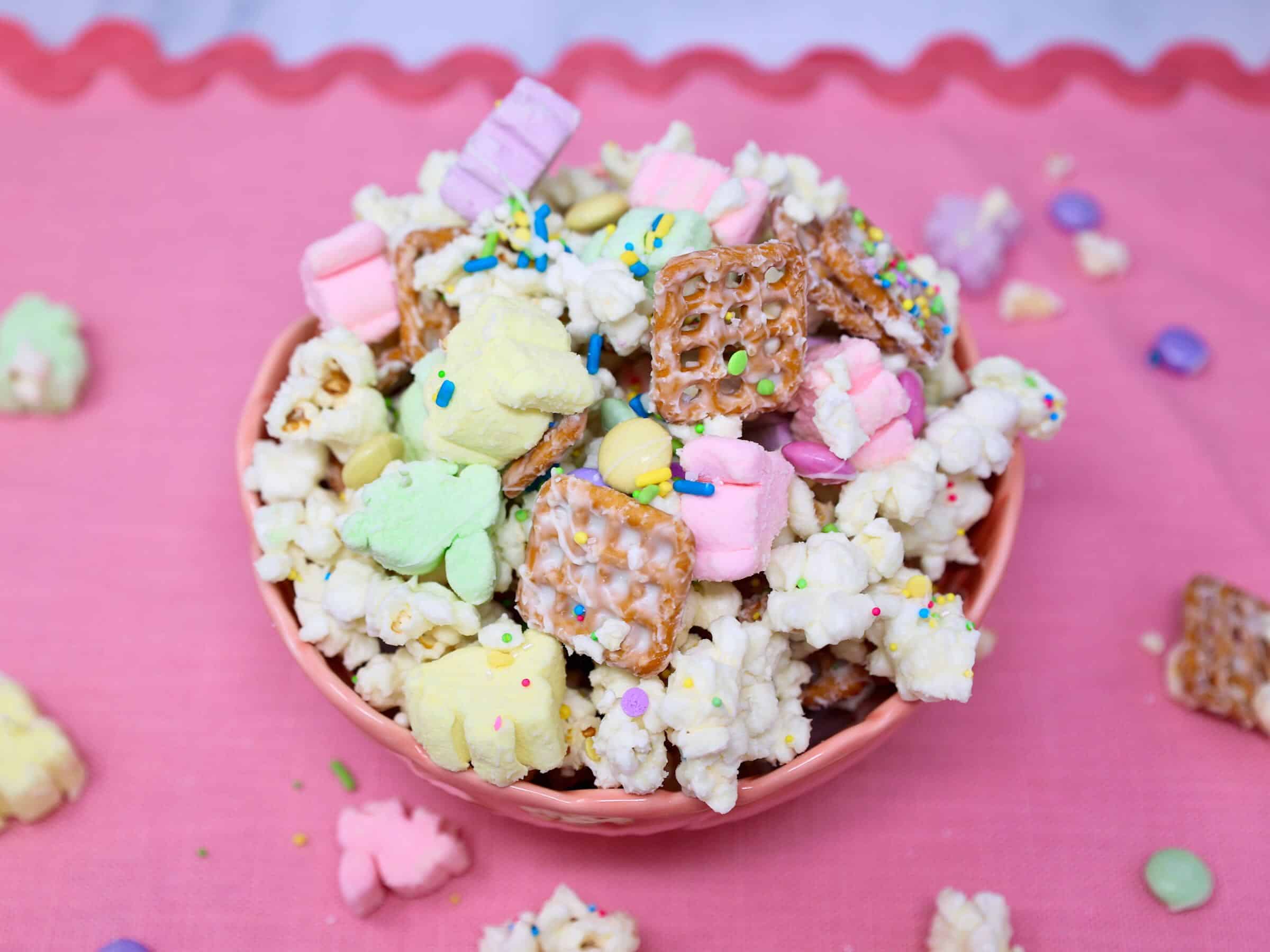 Easter Popcorn Snack Mix Recipe, easy last minute snack