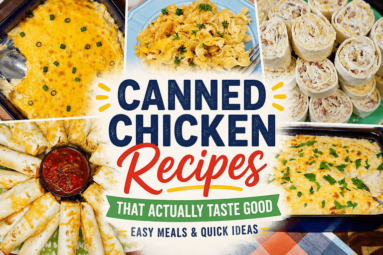 Canned Chicken Recipes That Actually Taste Good (Easy Meals & Quick Ideas)