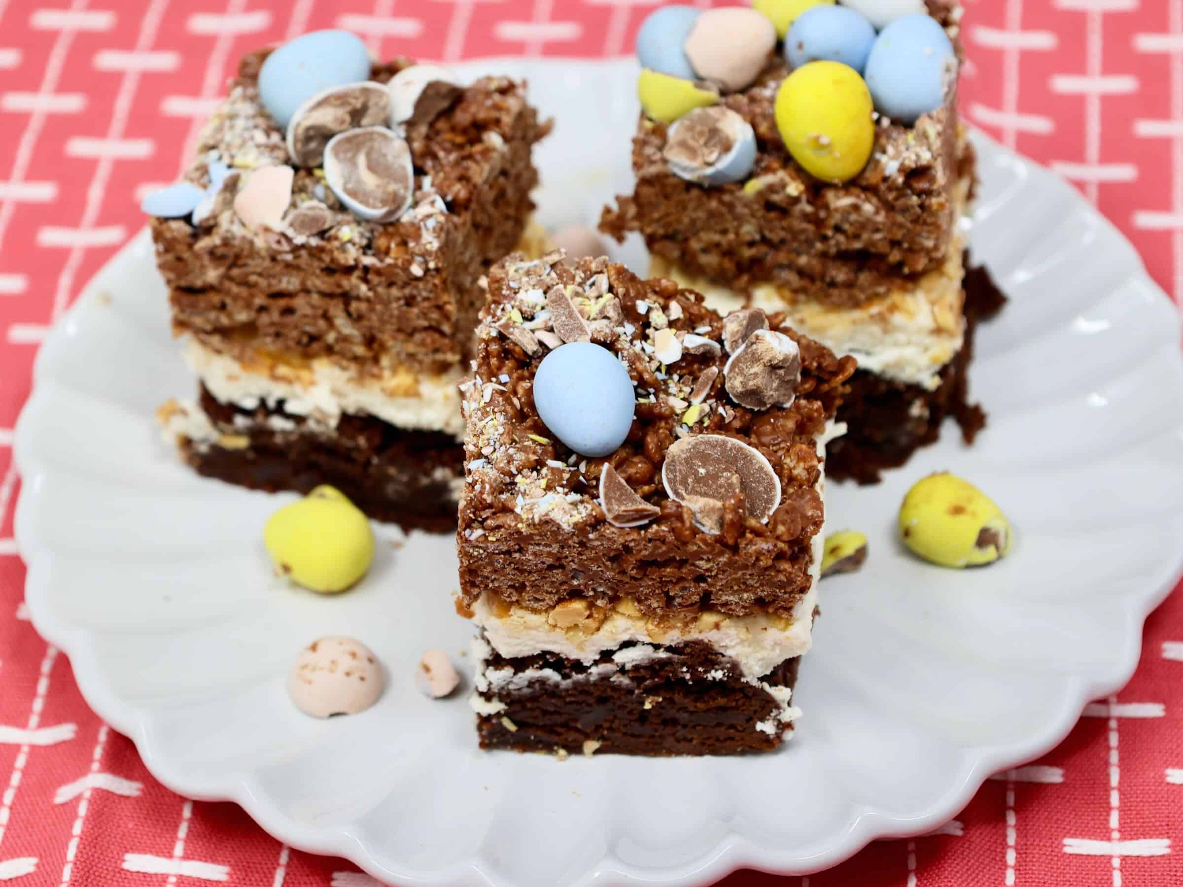 Easter Rice Krispie Brownies