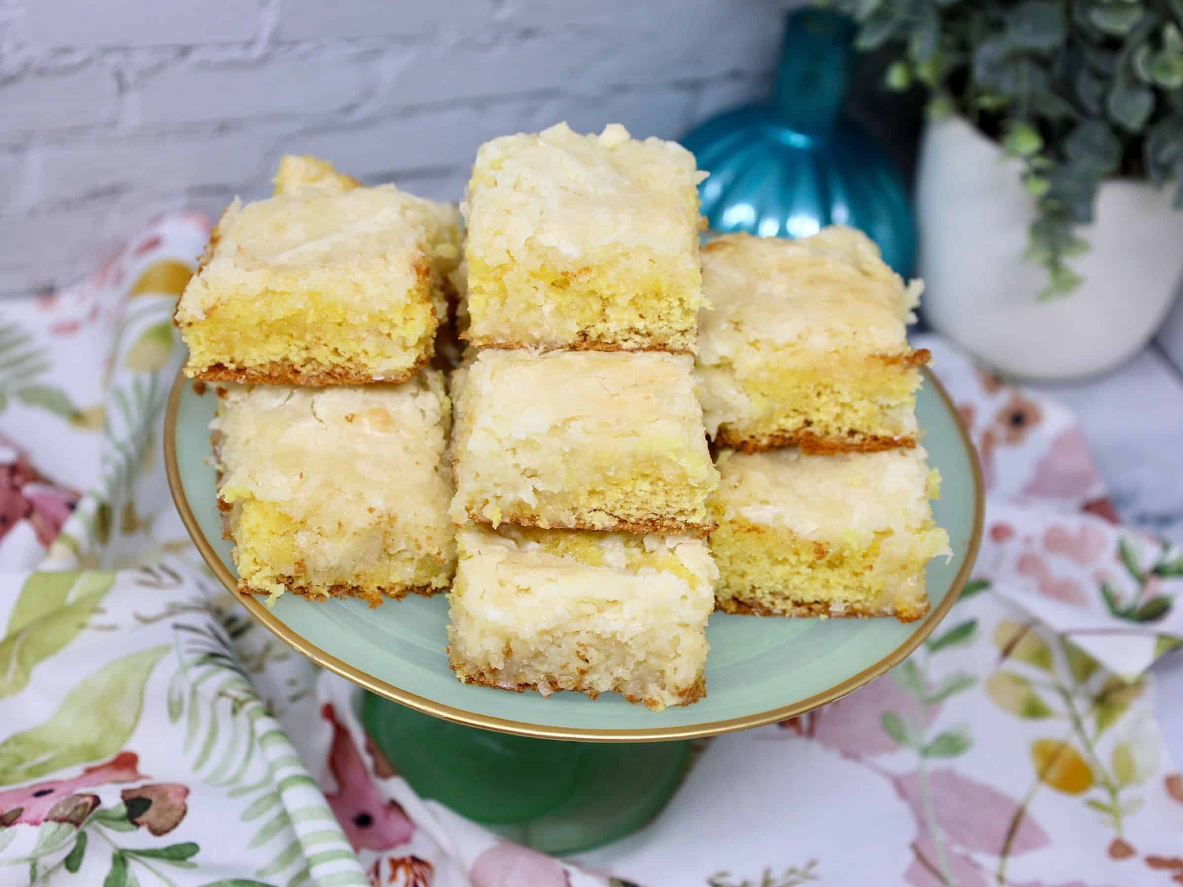 easy lemon coconut bars recipe